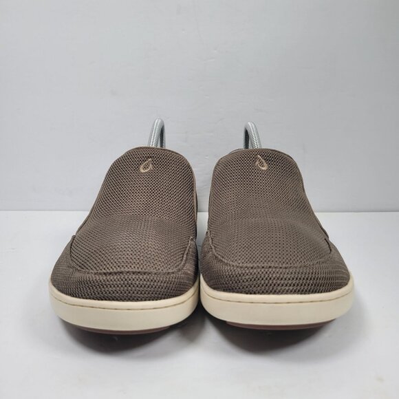 Olukai Men's Brown & Green Mesh Slip-On Casual Shoes 10188-13AP US Size 9 - Picture 3 of 8